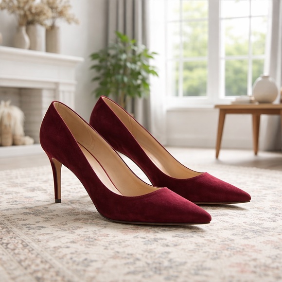 Marc Fisher Shoes - Marc Fisher Women’s Size 11M Burgundy Suede Pointed-Toe Pumps EUC Business